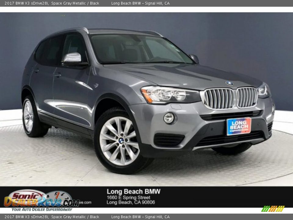 2017 BMW X3 sDrive28i Space Gray Metallic / Black Photo #1