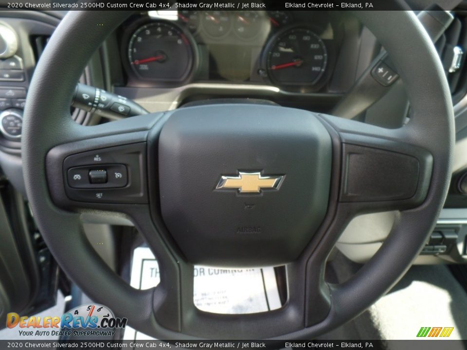 2020 Chevrolet Silverado 2500HD Custom Crew Cab 4x4 Shadow Gray Metallic / Jet Black Photo #24