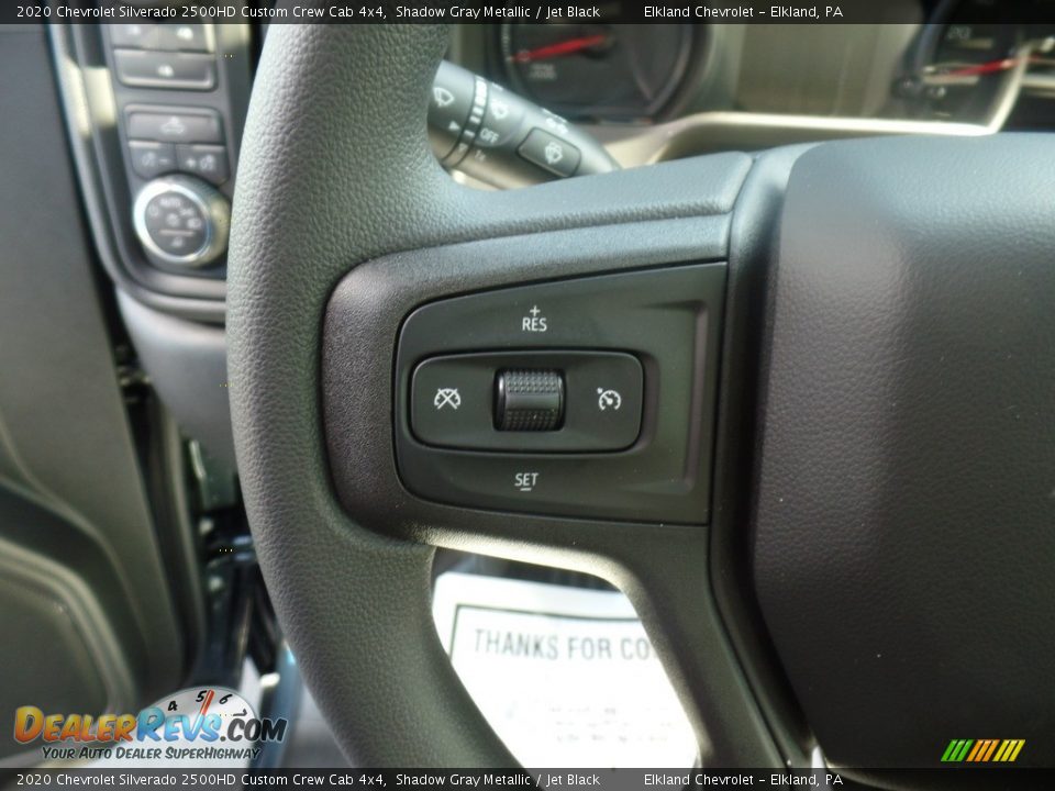 2020 Chevrolet Silverado 2500HD Custom Crew Cab 4x4 Shadow Gray Metallic / Jet Black Photo #25