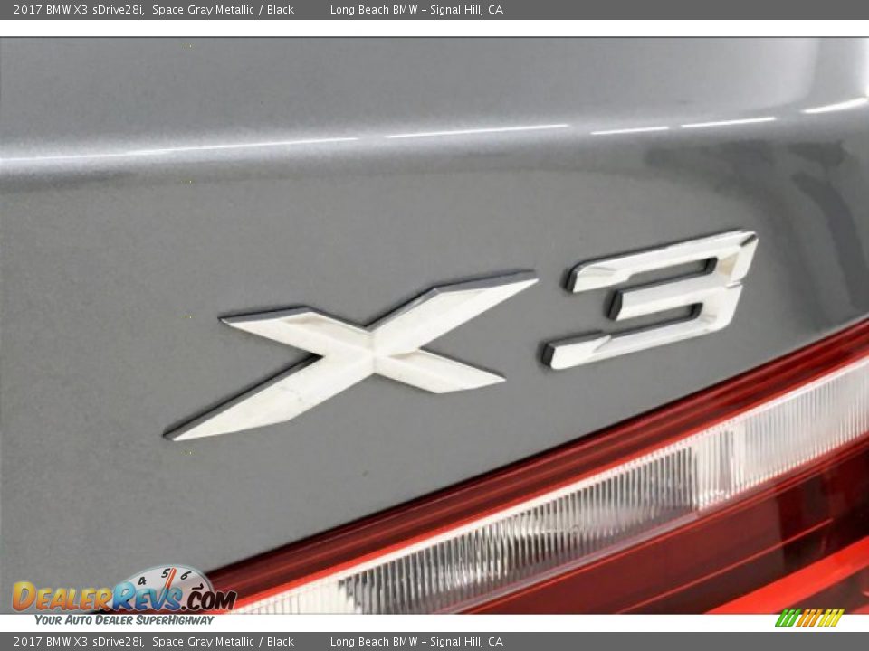 2017 BMW X3 sDrive28i Space Gray Metallic / Black Photo #7