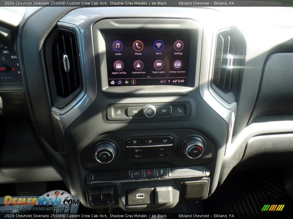 2020 Chevrolet Silverado 2500HD Custom Crew Cab 4x4 Shadow Gray Metallic / Jet Black Photo #28