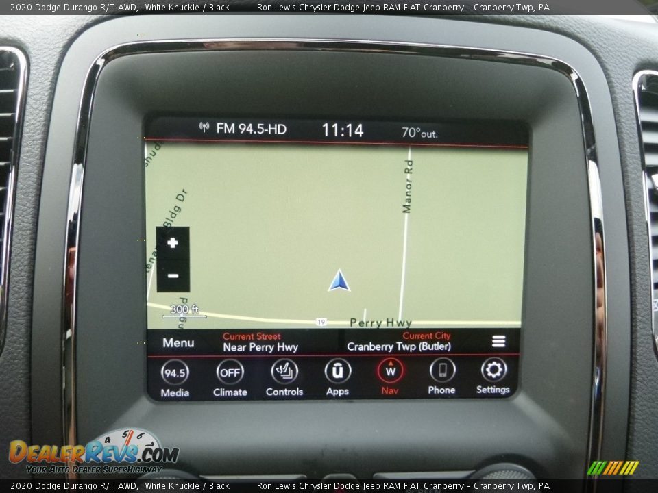 Navigation of 2020 Dodge Durango R/T AWD Photo #18