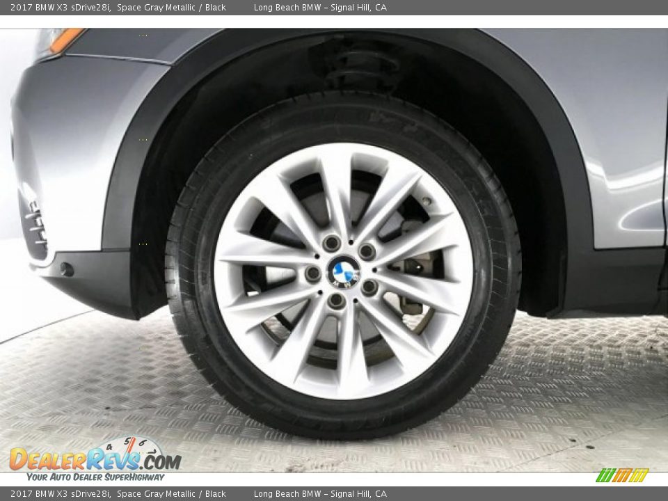 2017 BMW X3 sDrive28i Space Gray Metallic / Black Photo #8