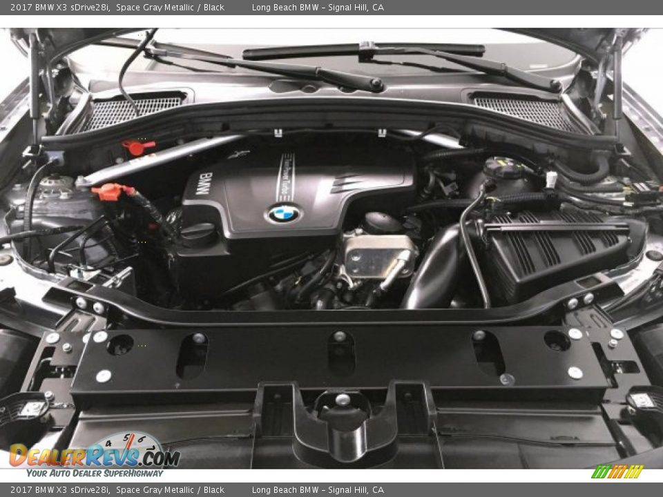 2017 BMW X3 sDrive28i Space Gray Metallic / Black Photo #9