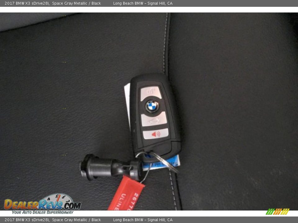 2017 BMW X3 sDrive28i Space Gray Metallic / Black Photo #11