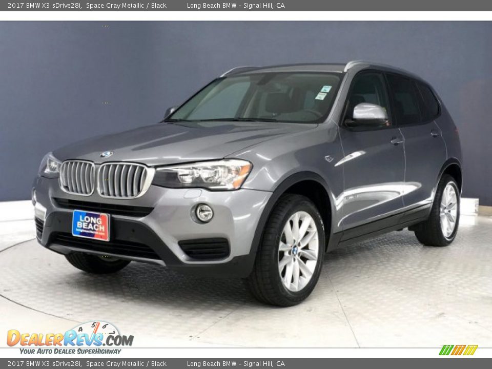2017 BMW X3 sDrive28i Space Gray Metallic / Black Photo #12