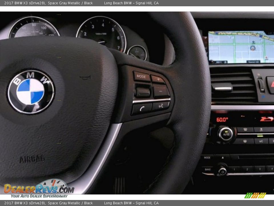 2017 BMW X3 sDrive28i Space Gray Metallic / Black Photo #15