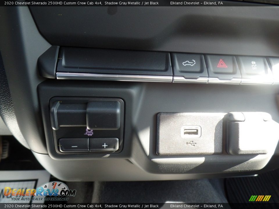 2020 Chevrolet Silverado 2500HD Custom Crew Cab 4x4 Shadow Gray Metallic / Jet Black Photo #34