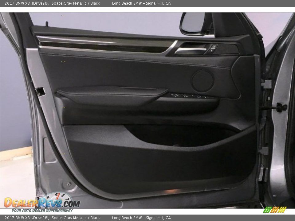 2017 BMW X3 sDrive28i Space Gray Metallic / Black Photo #21