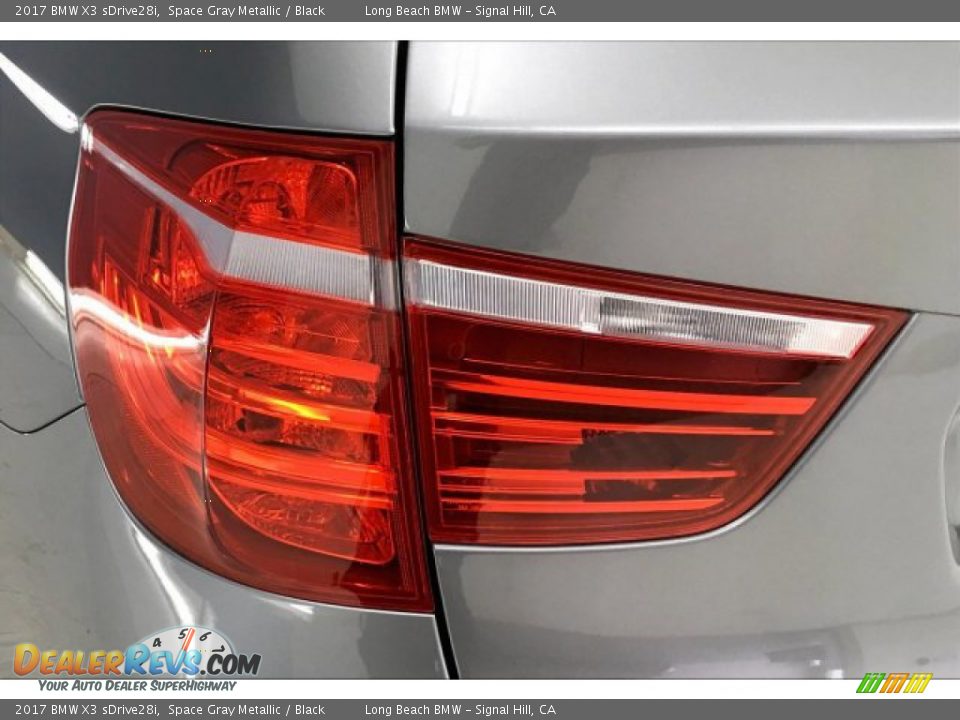 2017 BMW X3 sDrive28i Space Gray Metallic / Black Photo #22