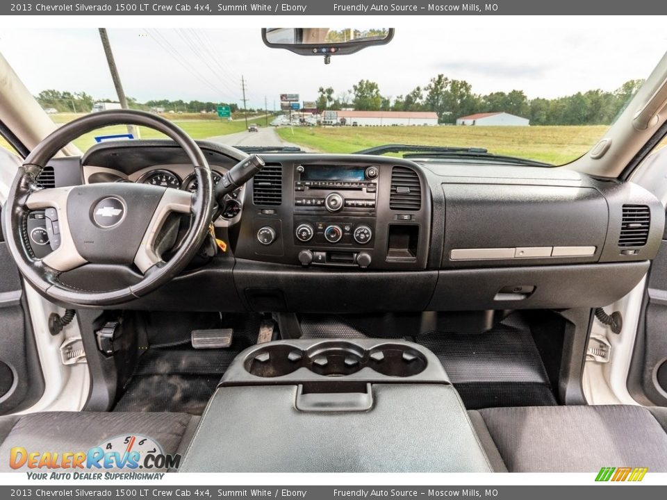 2013 Chevrolet Silverado 1500 LT Crew Cab 4x4 Summit White / Ebony Photo #33