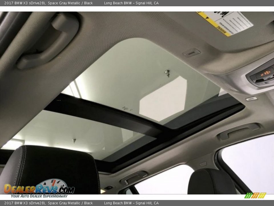 2017 BMW X3 sDrive28i Space Gray Metallic / Black Photo #25