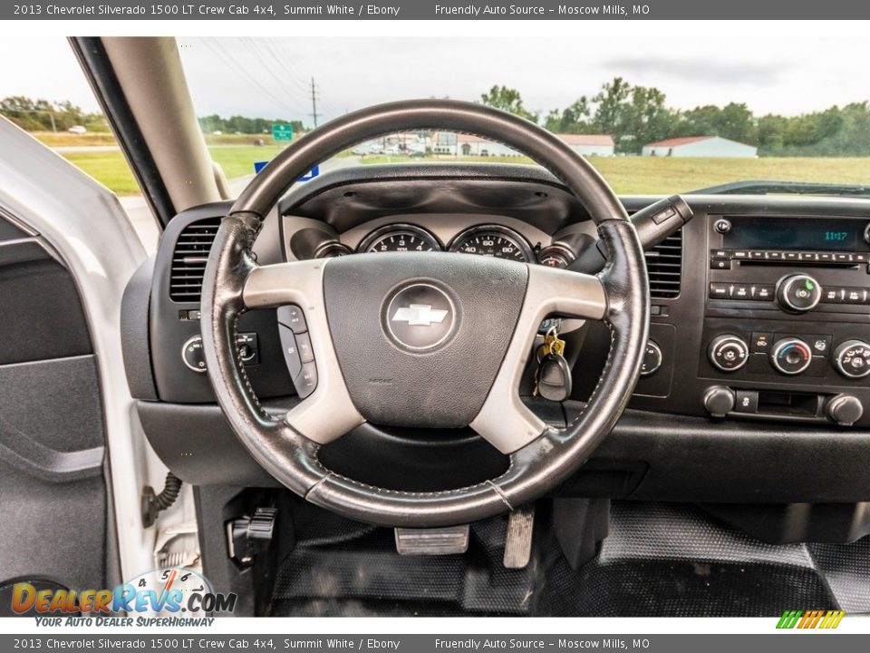 2013 Chevrolet Silverado 1500 LT Crew Cab 4x4 Summit White / Ebony Photo #35