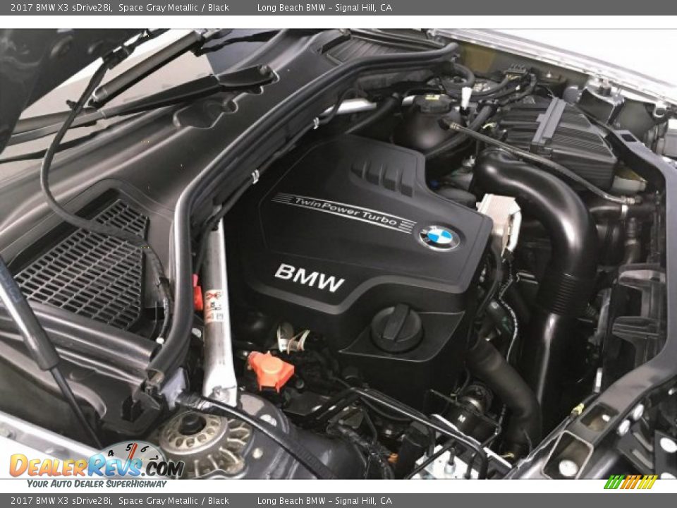 2017 BMW X3 sDrive28i Space Gray Metallic / Black Photo #27
