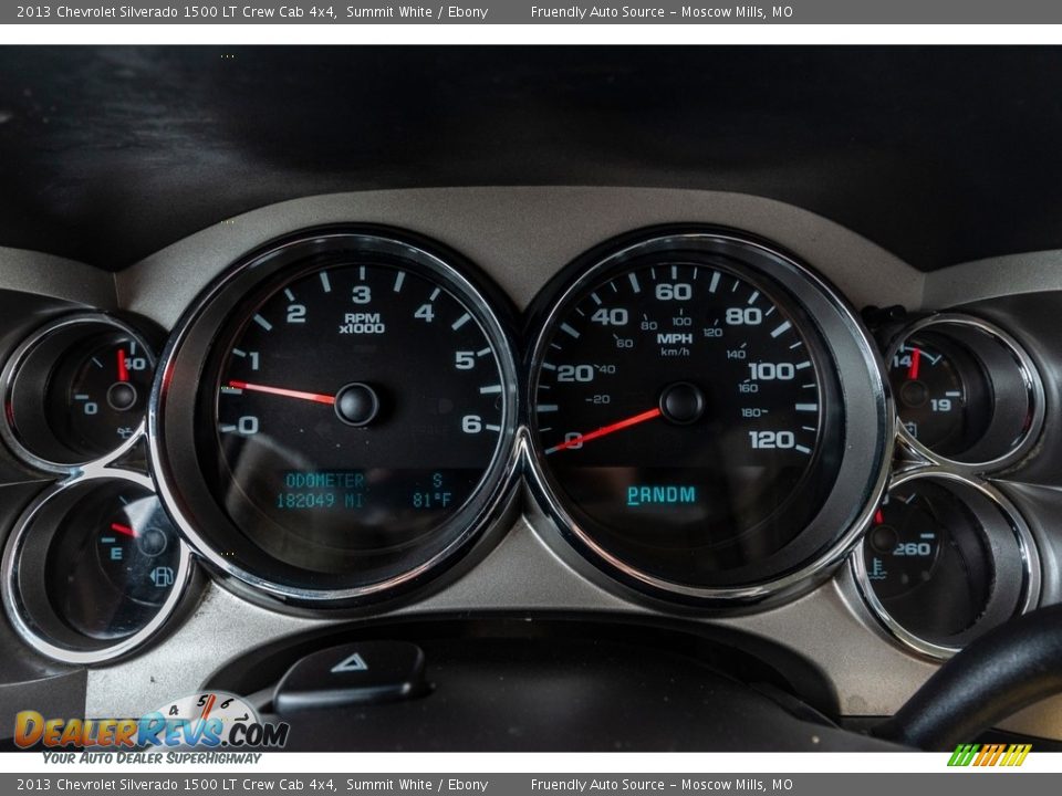 2013 Chevrolet Silverado 1500 LT Crew Cab 4x4 Summit White / Ebony Photo #36