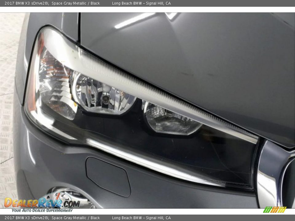 2017 BMW X3 sDrive28i Space Gray Metallic / Black Photo #28