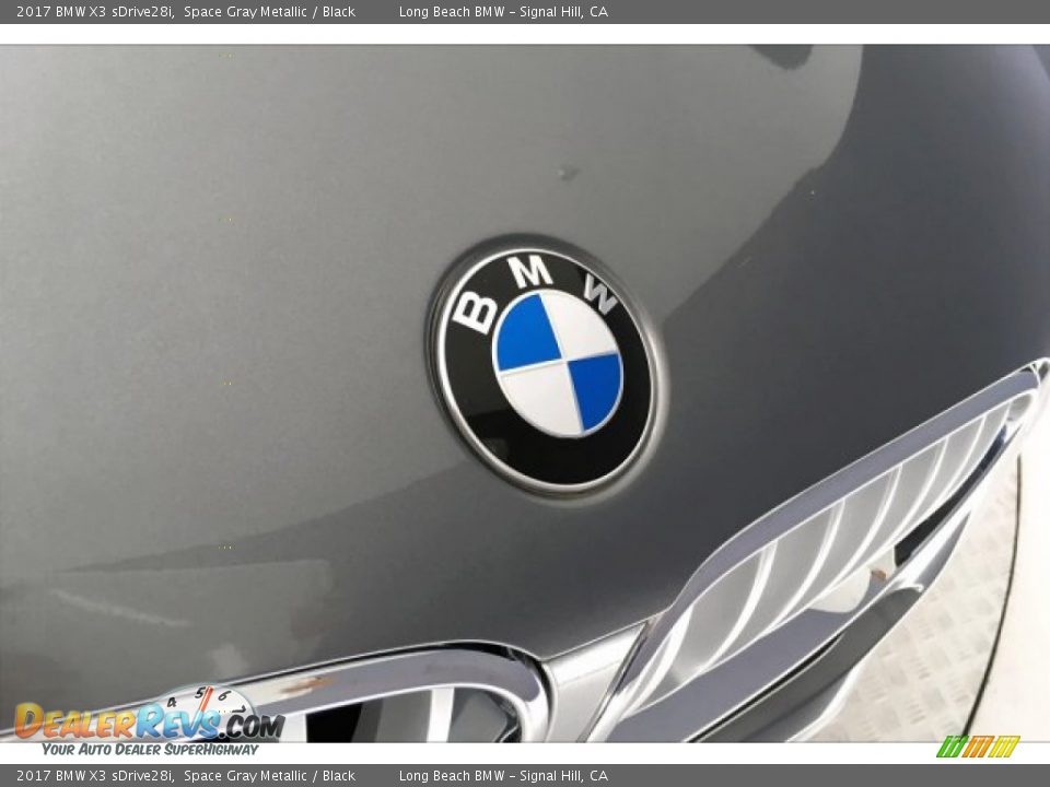 2017 BMW X3 sDrive28i Space Gray Metallic / Black Photo #29