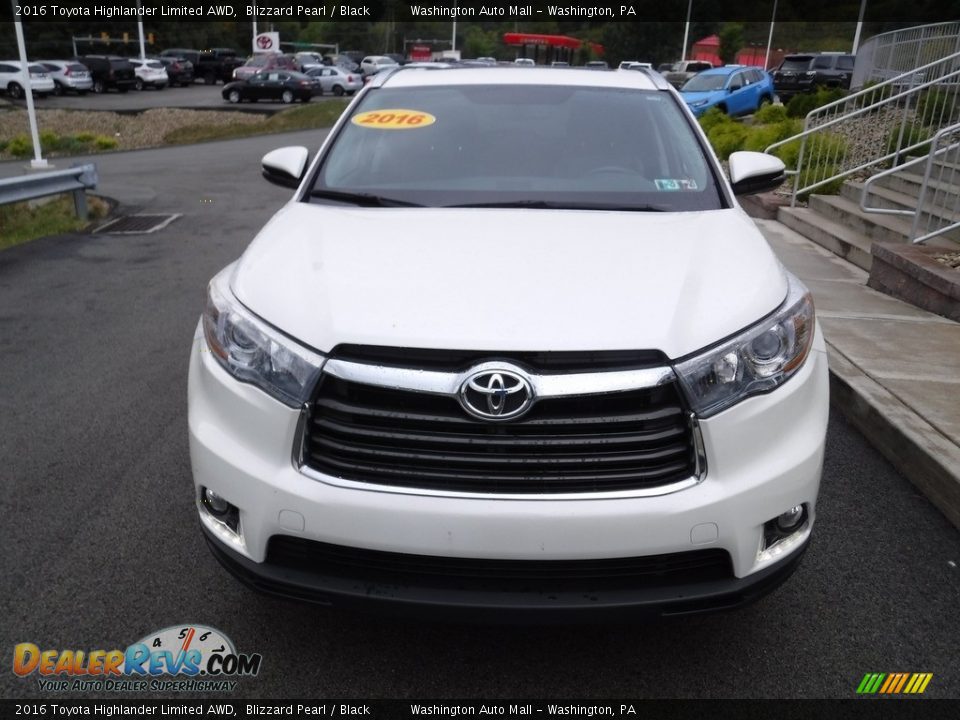 2016 Toyota Highlander Limited AWD Blizzard Pearl / Black Photo #4