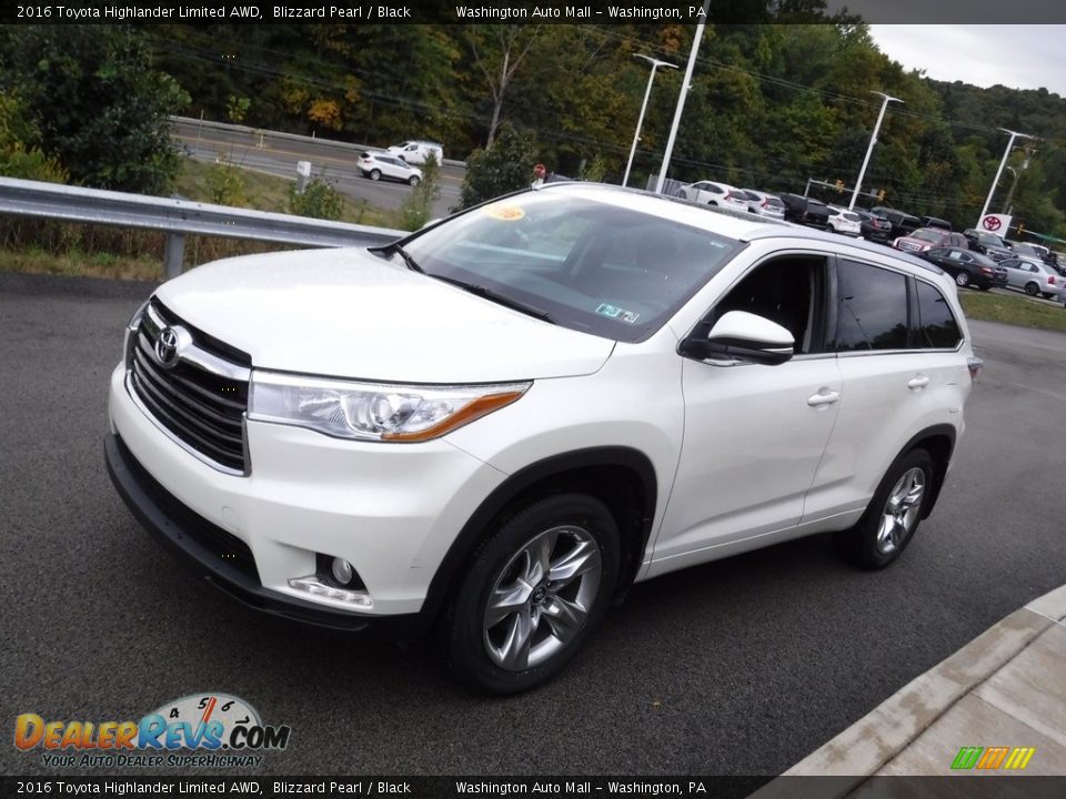 2016 Toyota Highlander Limited AWD Blizzard Pearl / Black Photo #5