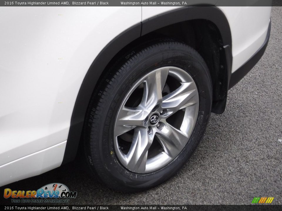 2016 Toyota Highlander Limited AWD Blizzard Pearl / Black Photo #6