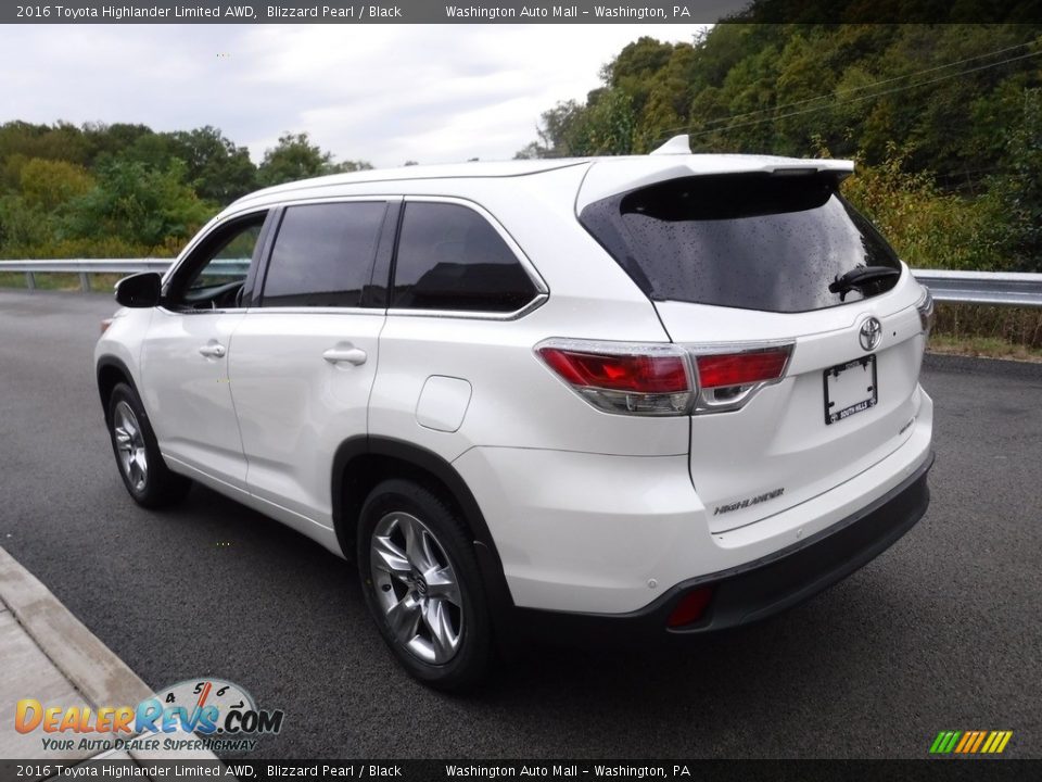 2016 Toyota Highlander Limited AWD Blizzard Pearl / Black Photo #7
