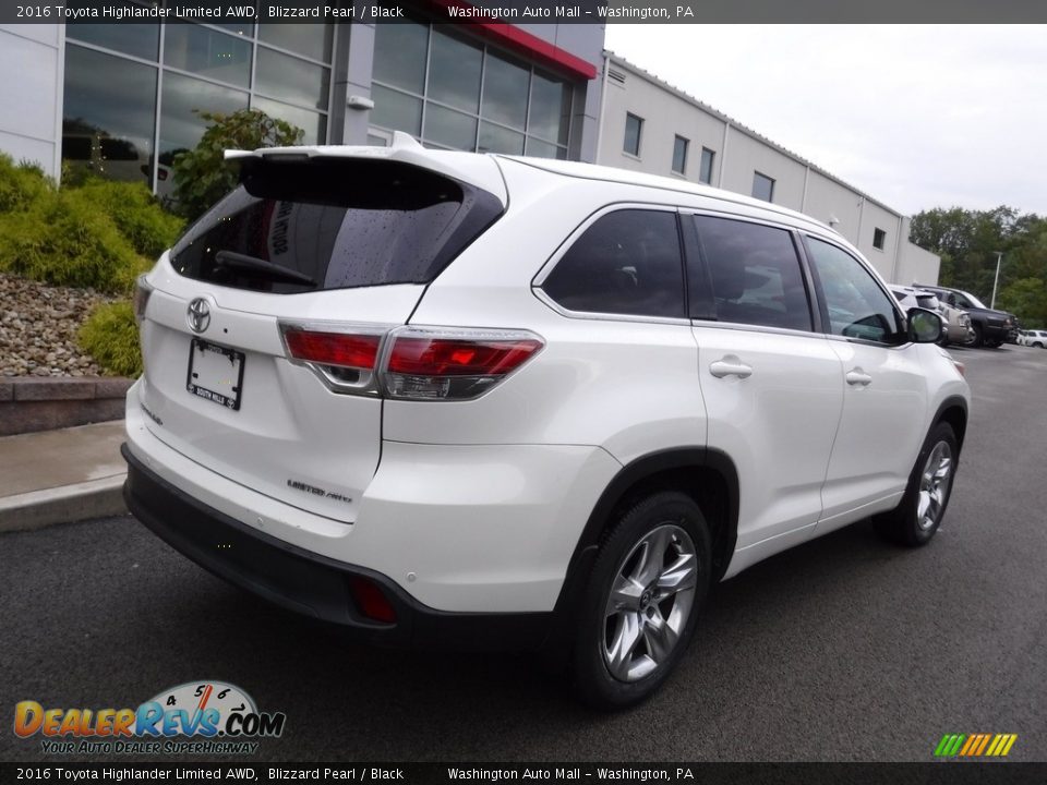 2016 Toyota Highlander Limited AWD Blizzard Pearl / Black Photo #9