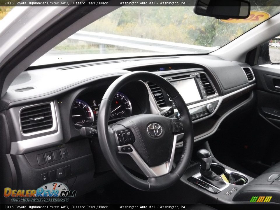 2016 Toyota Highlander Limited AWD Blizzard Pearl / Black Photo #12