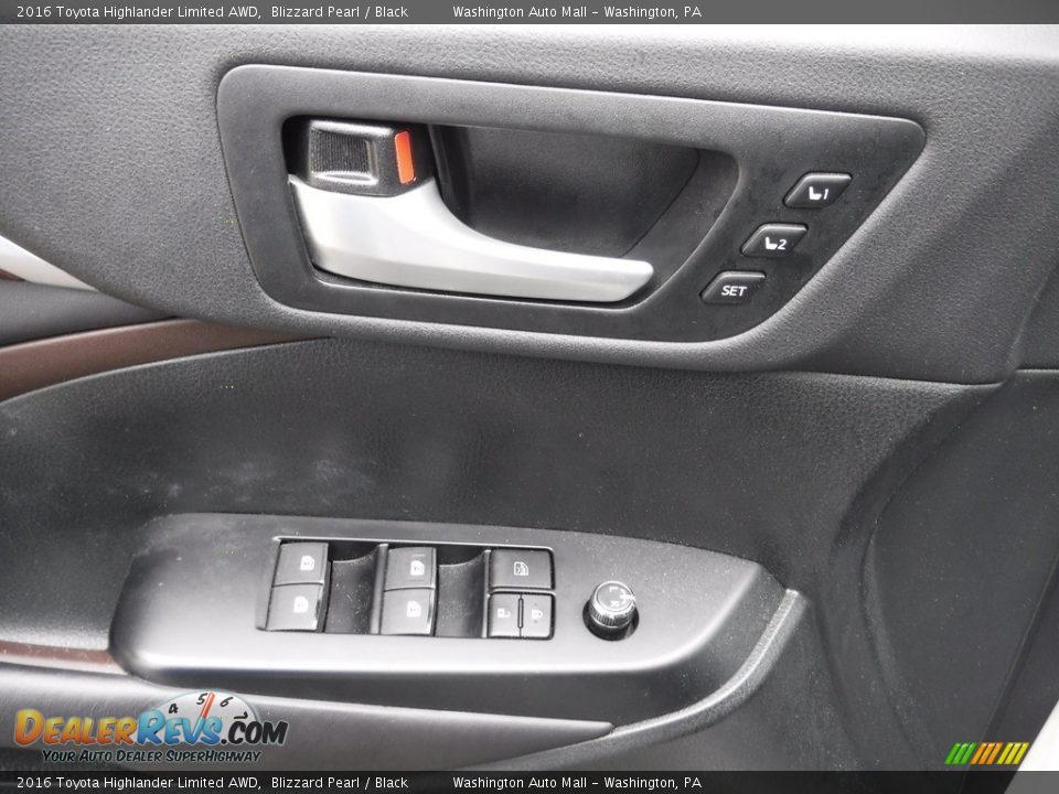2016 Toyota Highlander Limited AWD Blizzard Pearl / Black Photo #14