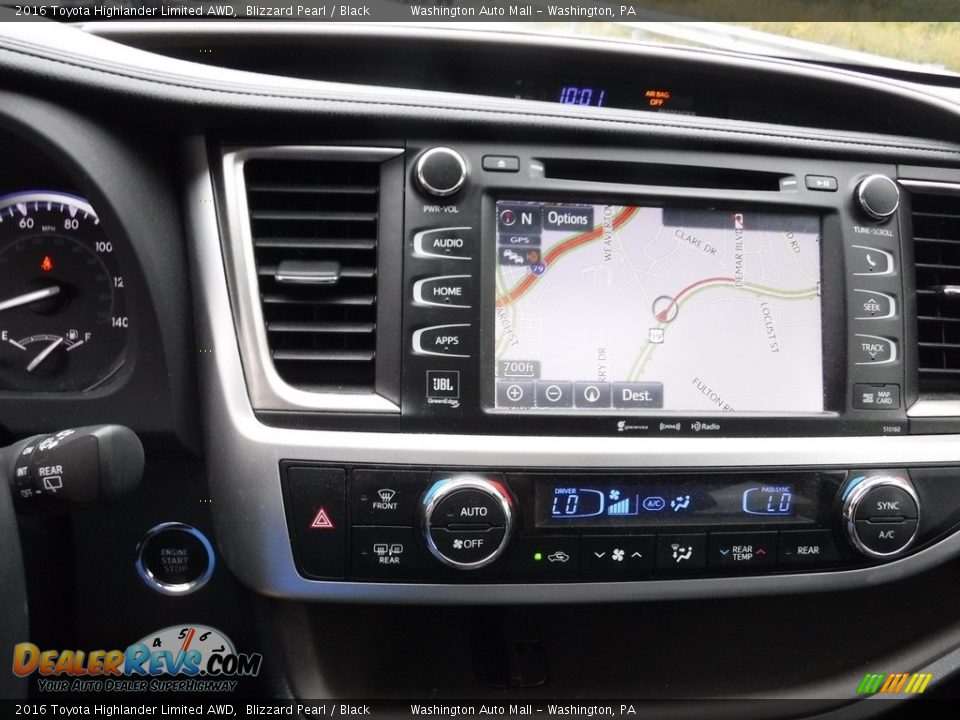 2016 Toyota Highlander Limited AWD Blizzard Pearl / Black Photo #18