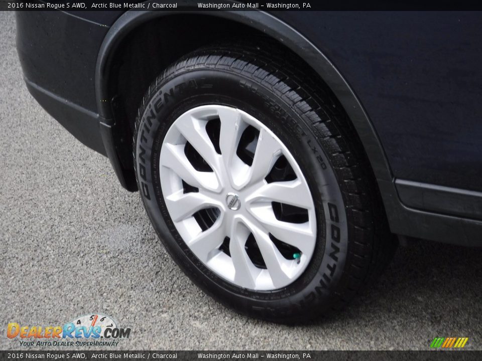 2016 Nissan Rogue S AWD Arctic Blue Metallic / Charcoal Photo #3