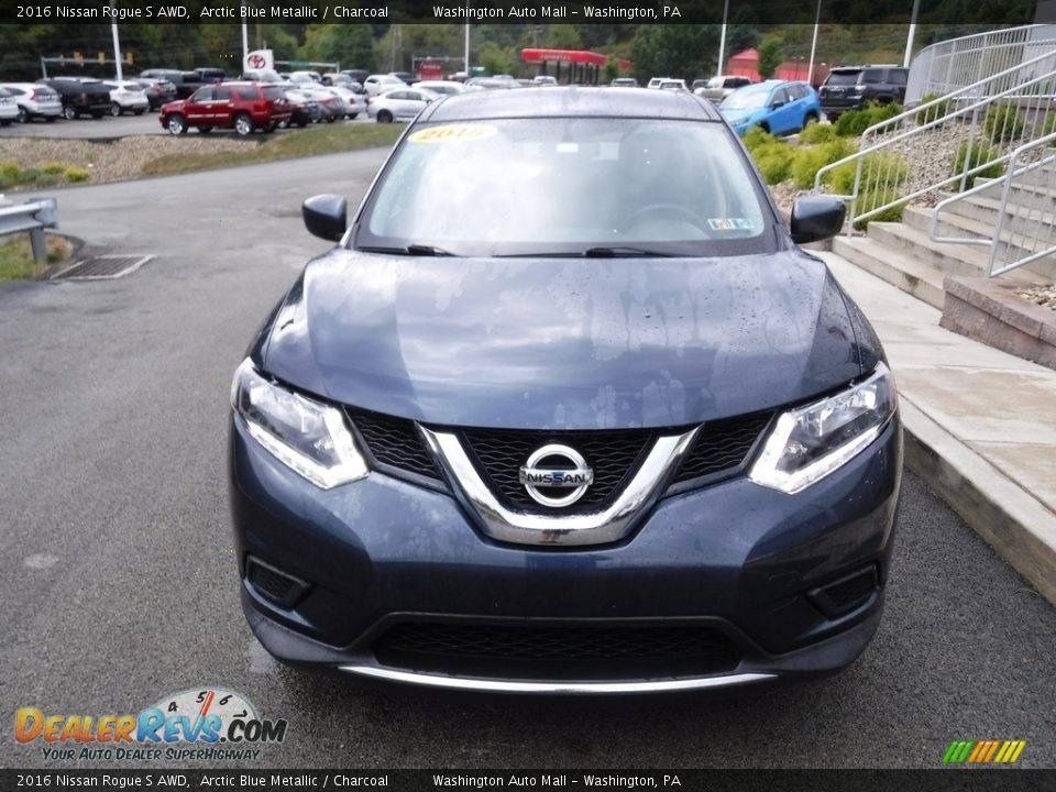 2016 Nissan Rogue S AWD Arctic Blue Metallic / Charcoal Photo #4