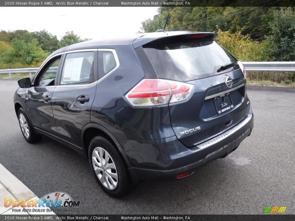 2016 Nissan Rogue S AWD Arctic Blue Metallic / Charcoal Photo #7