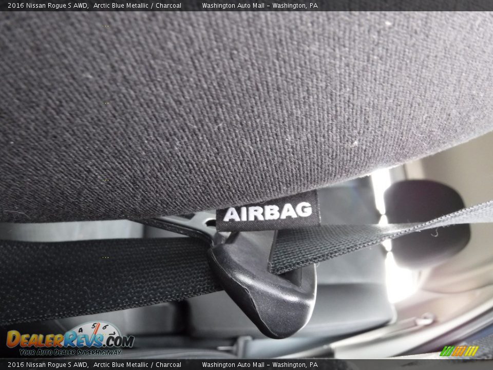 2016 Nissan Rogue S AWD Arctic Blue Metallic / Charcoal Photo #14