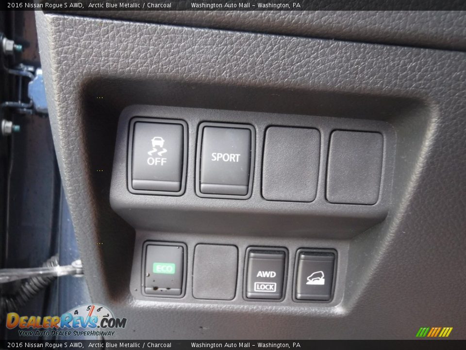 2016 Nissan Rogue S AWD Arctic Blue Metallic / Charcoal Photo #15