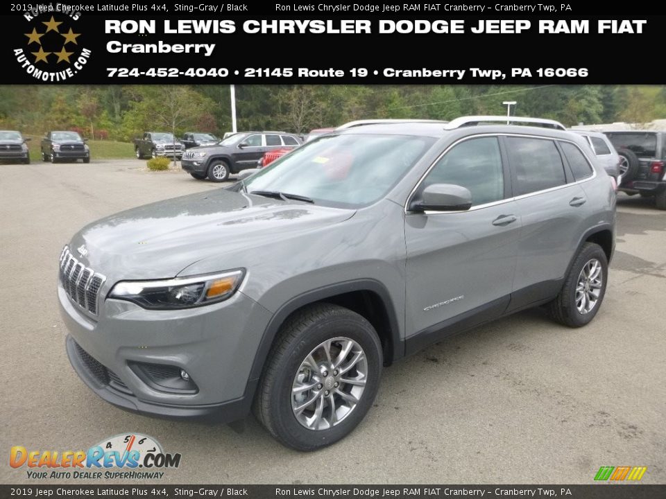 2019 Jeep Cherokee Latitude Plus 4x4 Sting-Gray / Black Photo #1