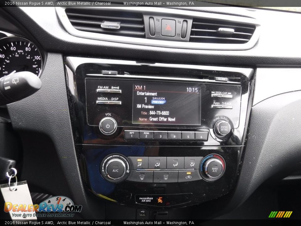 2016 Nissan Rogue S AWD Arctic Blue Metallic / Charcoal Photo #16
