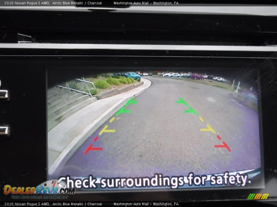 2016 Nissan Rogue S AWD Arctic Blue Metallic / Charcoal Photo #17