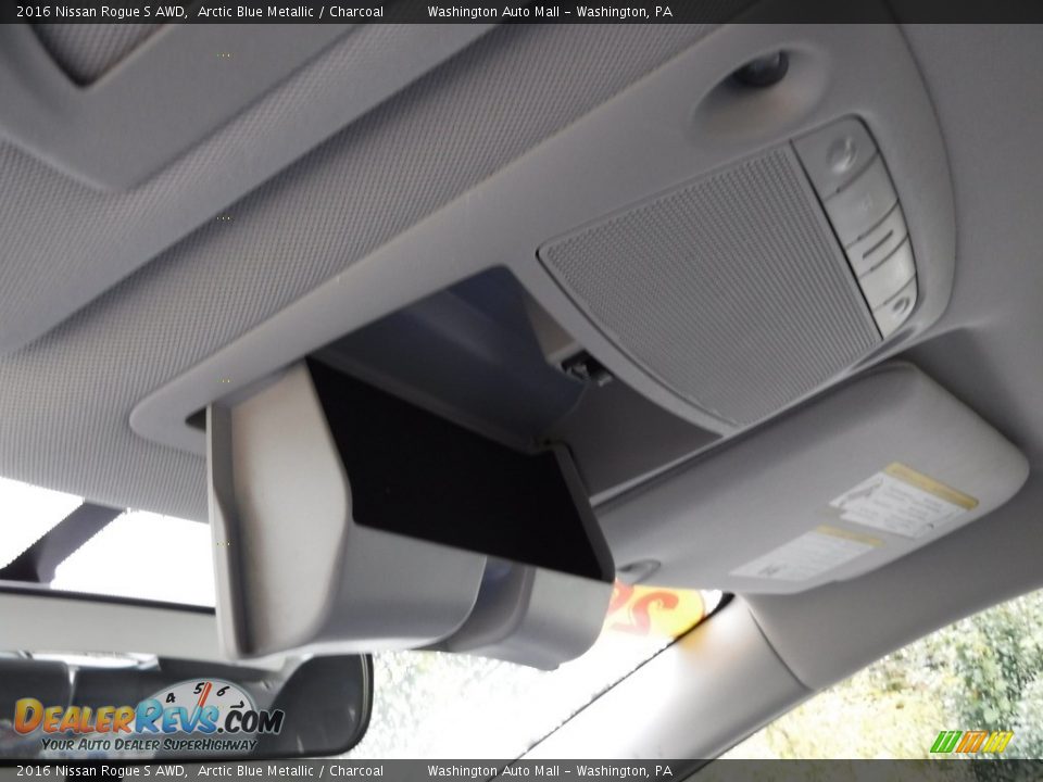 2016 Nissan Rogue S AWD Arctic Blue Metallic / Charcoal Photo #20