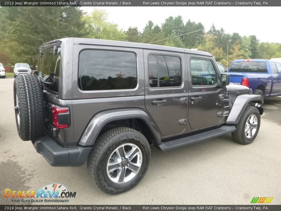 2019 Jeep Wrangler Unlimited Sahara 4x4 Granite Crystal Metallic / Black Photo #5