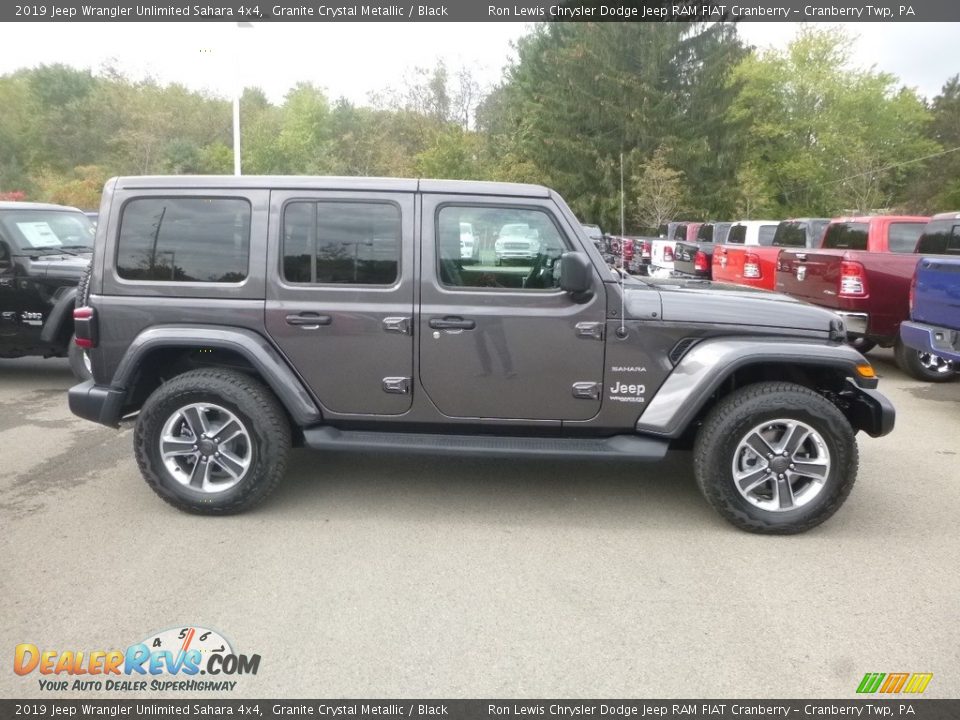 2019 Jeep Wrangler Unlimited Sahara 4x4 Granite Crystal Metallic / Black Photo #6