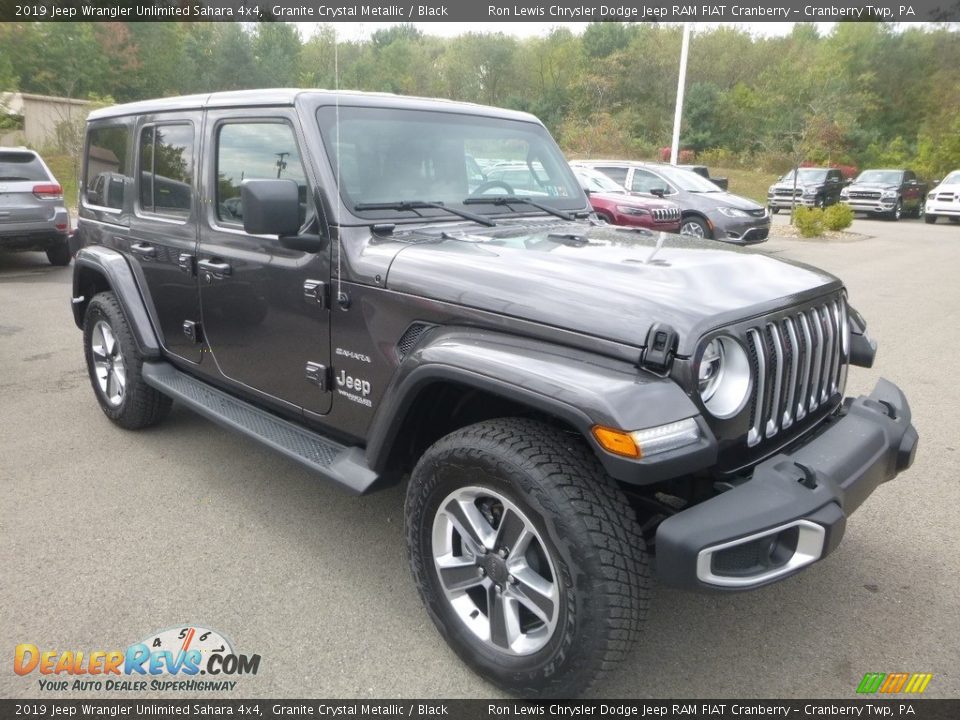 2019 Jeep Wrangler Unlimited Sahara 4x4 Granite Crystal Metallic / Black Photo #7