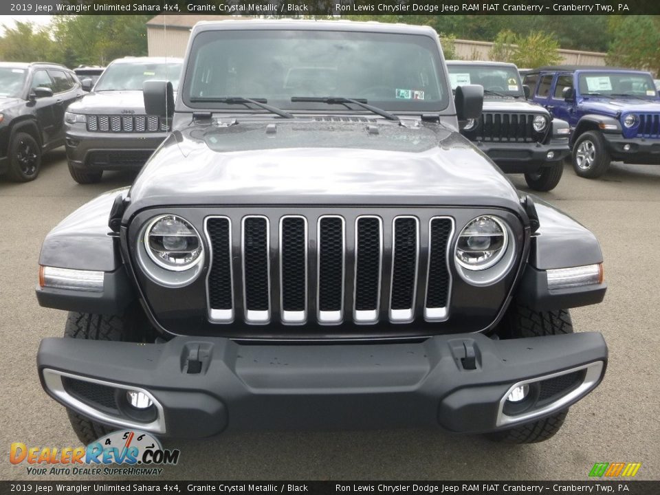 2019 Jeep Wrangler Unlimited Sahara 4x4 Granite Crystal Metallic / Black Photo #8