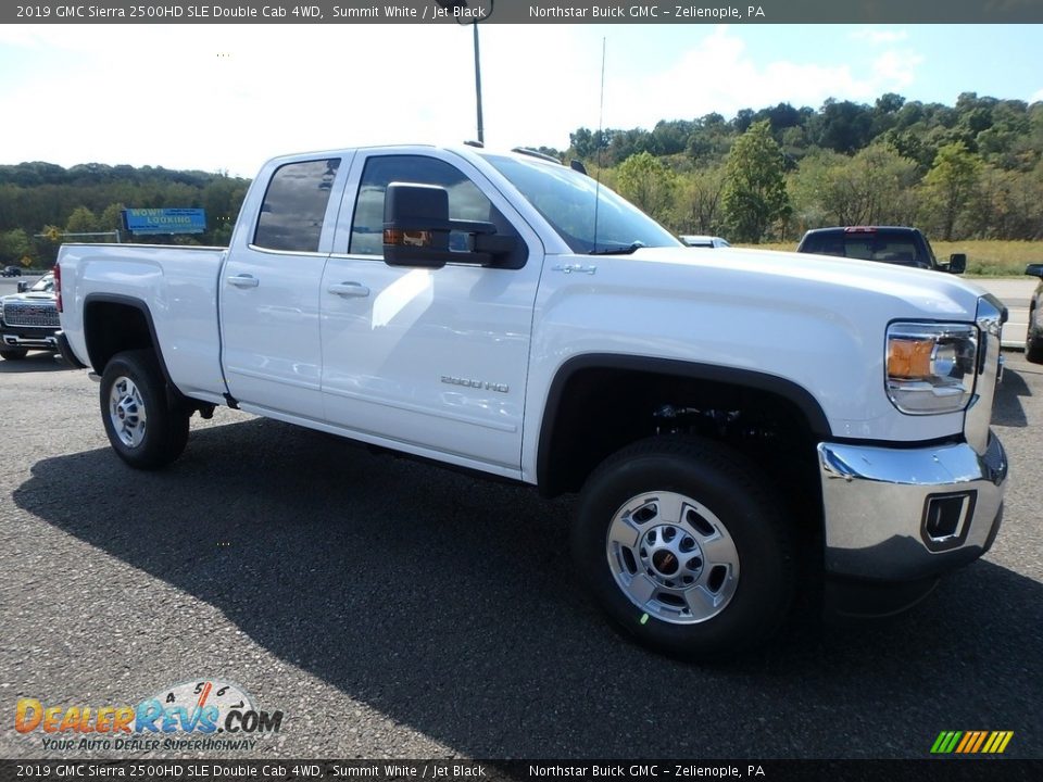 2019 GMC Sierra 2500HD SLE Double Cab 4WD Summit White / Jet Black Photo #3