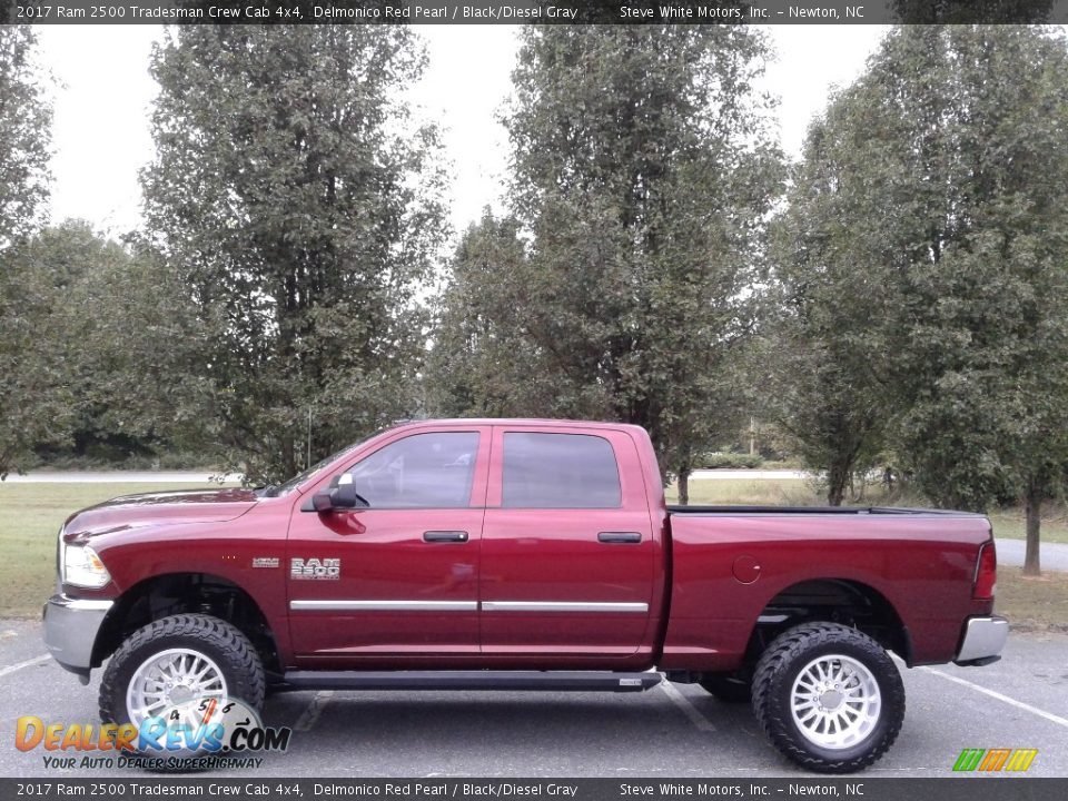 2017 Ram 2500 Tradesman Crew Cab 4x4 Delmonico Red Pearl / Black/Diesel Gray Photo #1