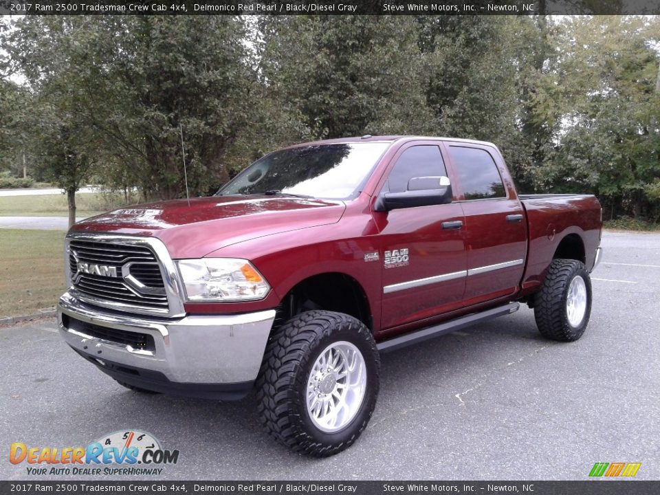 2017 Ram 2500 Tradesman Crew Cab 4x4 Delmonico Red Pearl / Black/Diesel Gray Photo #2