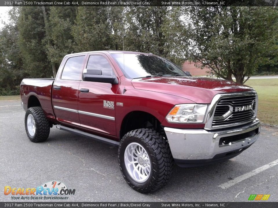 2017 Ram 2500 Tradesman Crew Cab 4x4 Delmonico Red Pearl / Black/Diesel Gray Photo #4