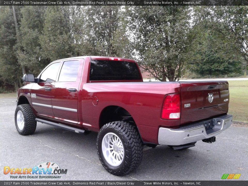 2017 Ram 2500 Tradesman Crew Cab 4x4 Delmonico Red Pearl / Black/Diesel Gray Photo #8