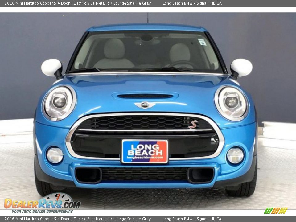 2016 Mini Hardtop Cooper S 4 Door Electric Blue Metallic / Lounge Satellite Gray Photo #2