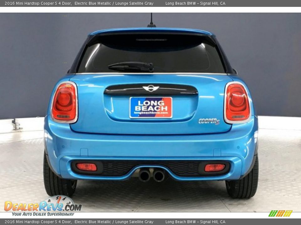 2016 Mini Hardtop Cooper S 4 Door Electric Blue Metallic / Lounge Satellite Gray Photo #3