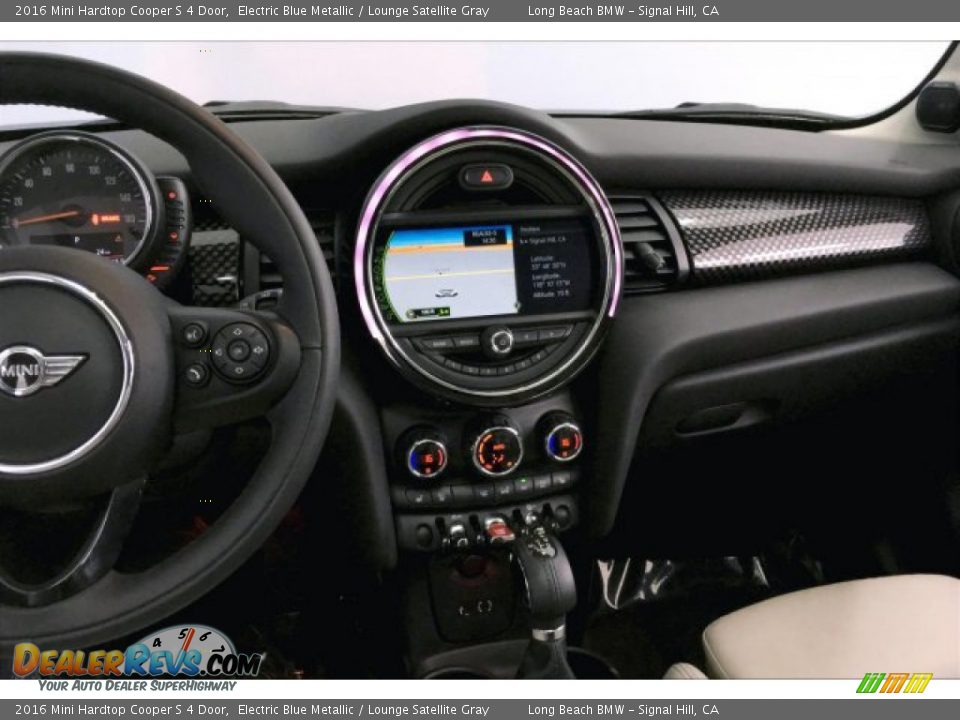 2016 Mini Hardtop Cooper S 4 Door Electric Blue Metallic / Lounge Satellite Gray Photo #5